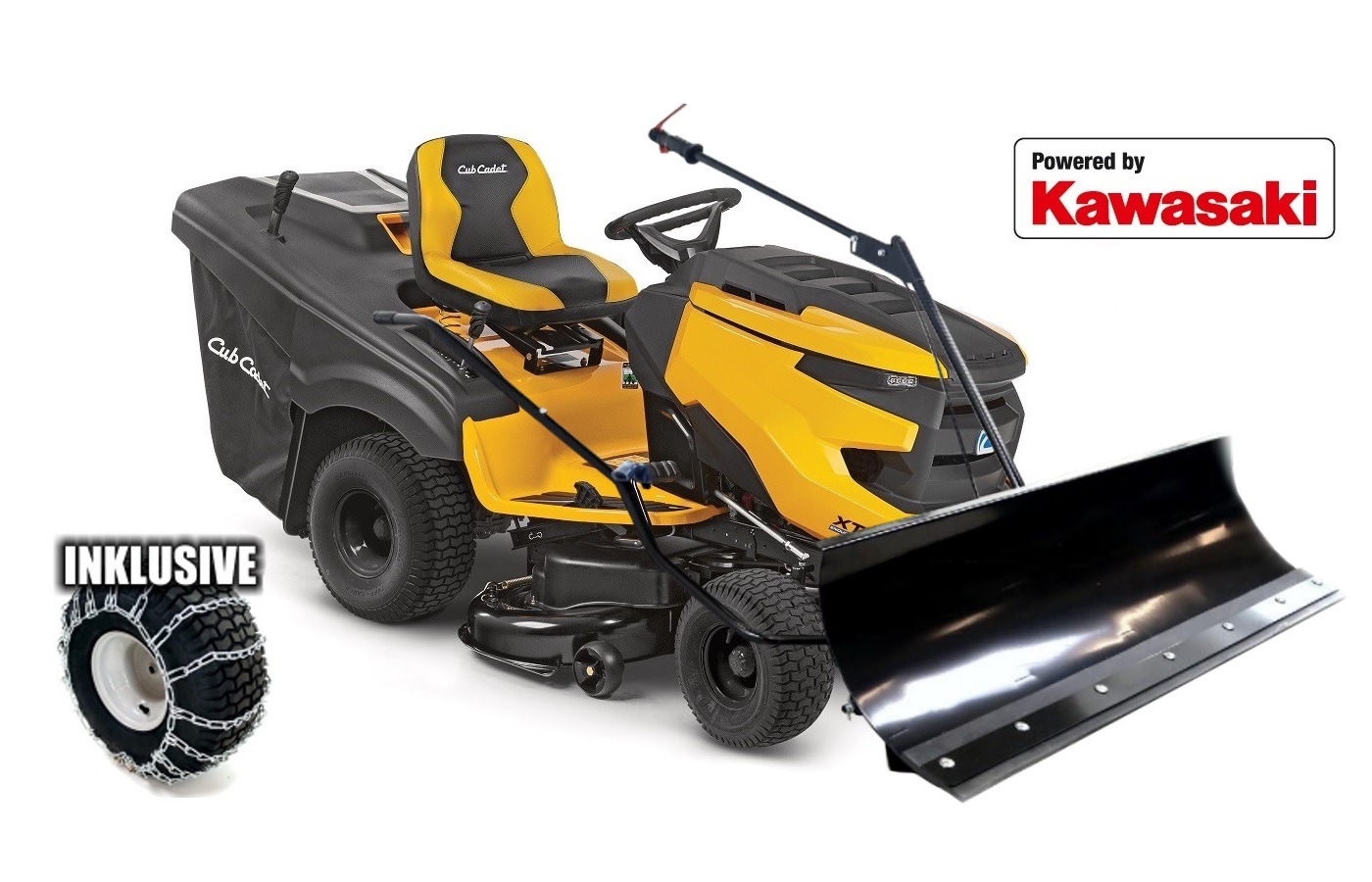 Cub Cadet XT2 PR95 Rasentraktor mit Schneeschild 120 Plus