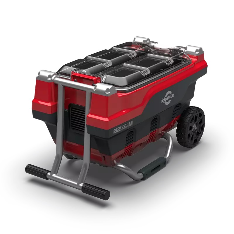 Cramer 82ZT107 Aufsitzmäher inkl. 6x Akku und Transport-Schnellladegerät