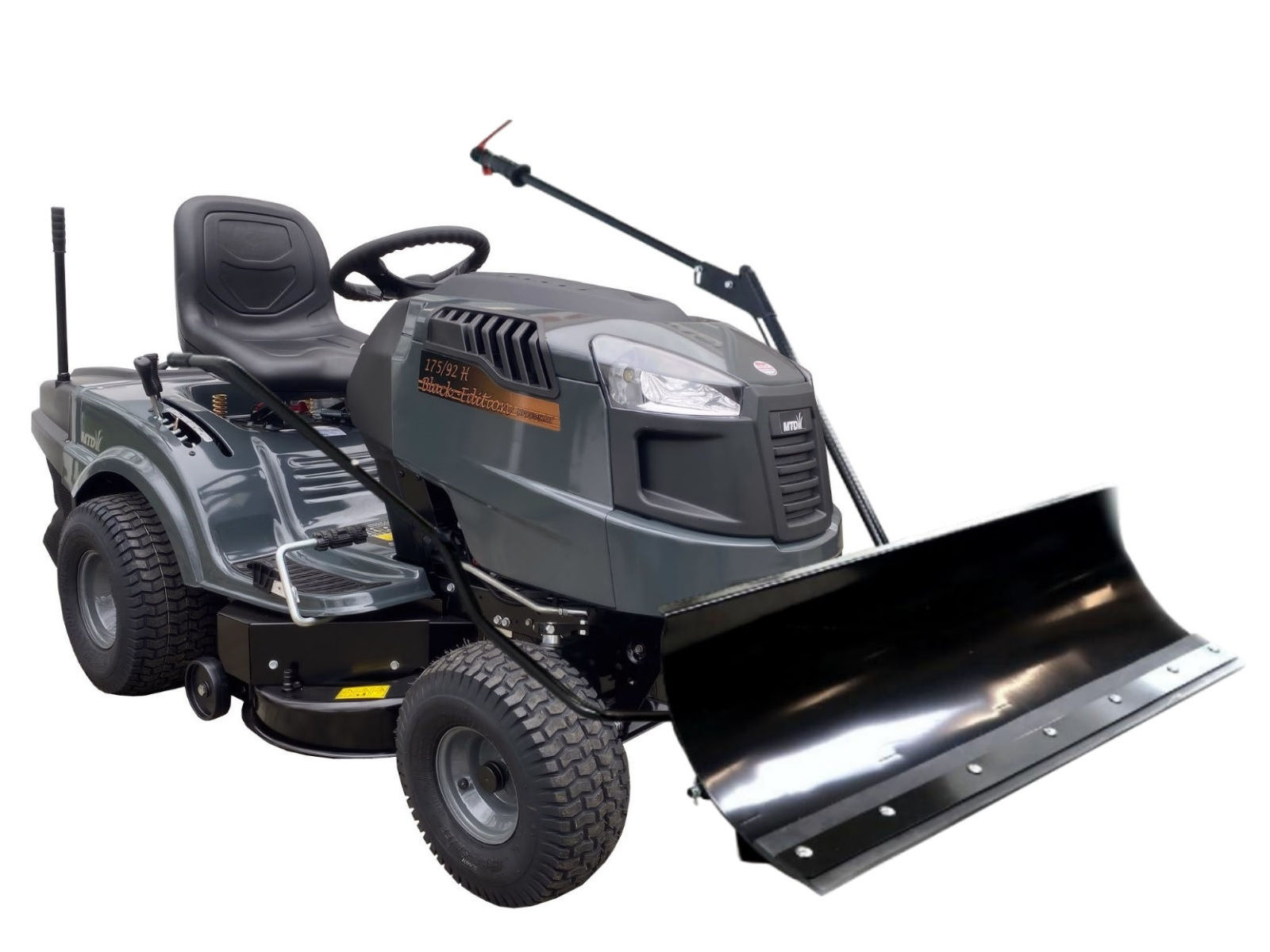 Black Edition 175/92 H Rasentraktor by MTD inkl. Schneeschild 120 Plus