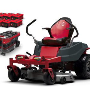Cramer 82ZT107 Aufsitzmäher inkl. 6x Akku und Transport-Schnellladegerät