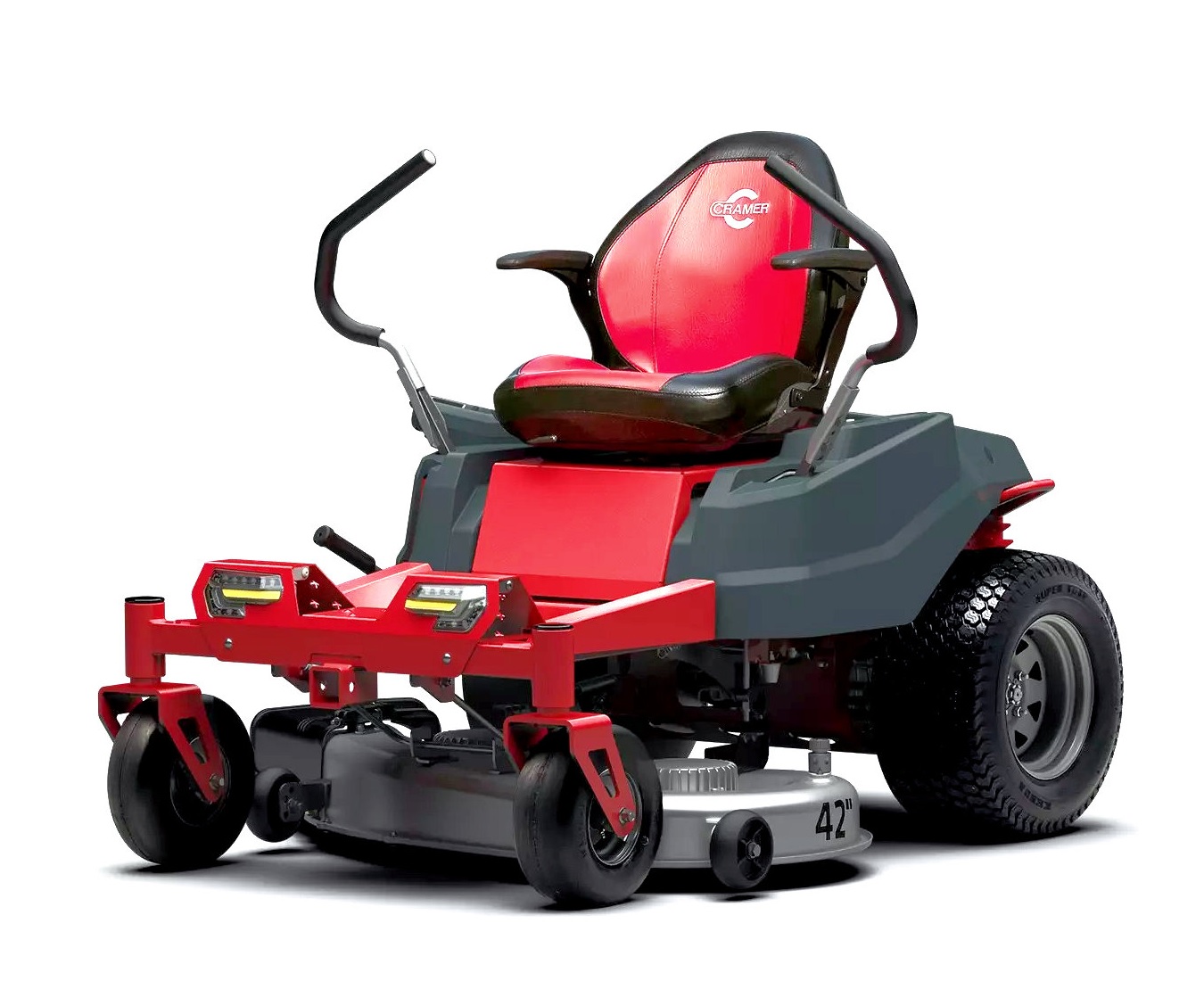 Cramer 82ZT107 Aufsitzmäher inkl. 6x Akku und Transport-Schnellladegerät