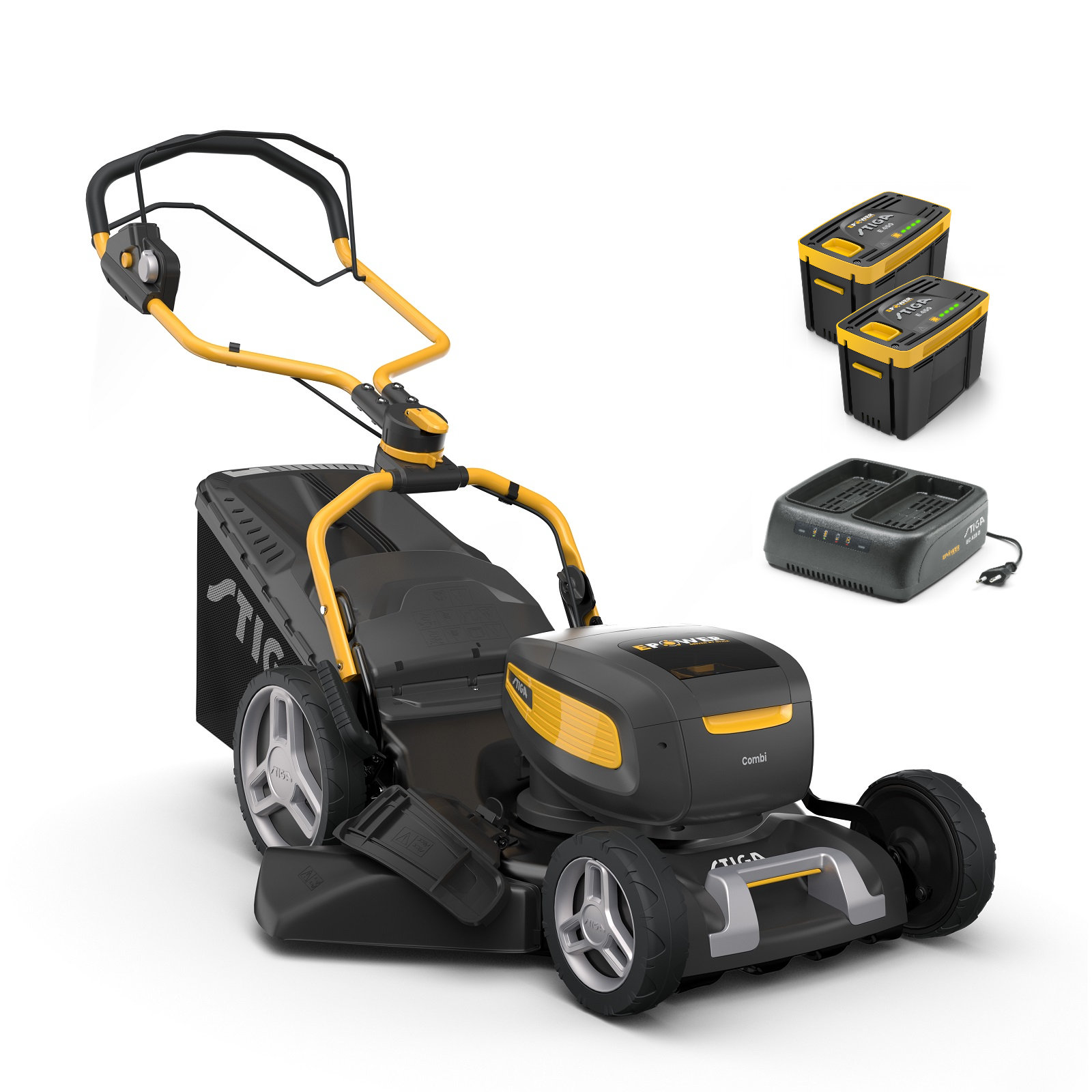 Stiga Combi 753e V Rasenmäher inkl. 2x Akku und 1x Ladegerät