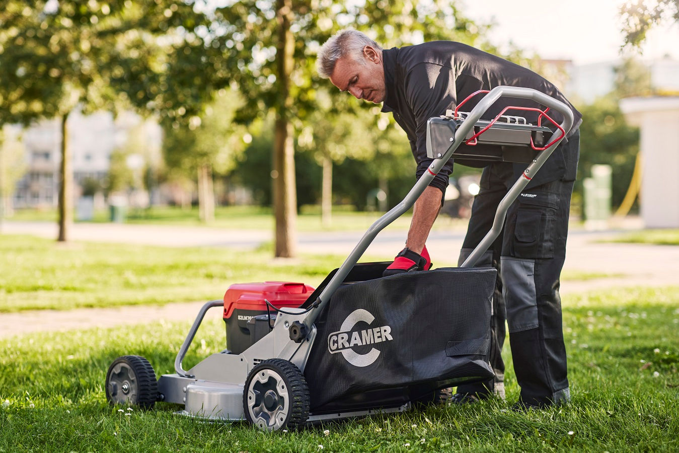 Cramer 82LM76S Akku-Rasenmäher ohne Akku | Ladegerät