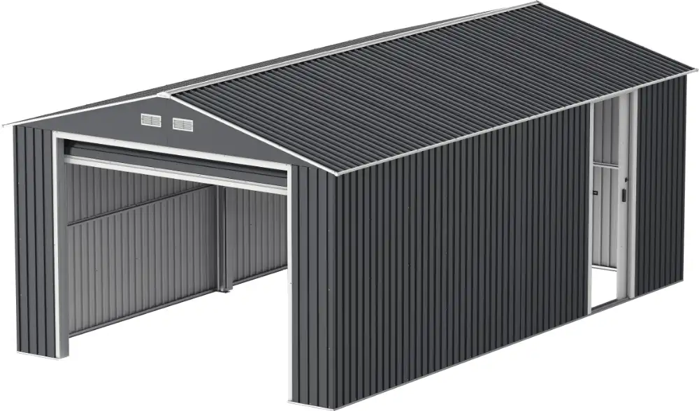 DURAMAX Stahlgarage 3,7x6m